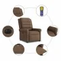 Sillón reclinable de masaje eléctrico tela marrón de , Sillones - Ref: Foro24-3303308, Precio: 247,74 €, Descuento: %