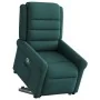 Sillón reclinable elevable tela verde oscuro by , Armchairs - Ref: Foro24-3303320, Price: 277,80 €, Discount: %