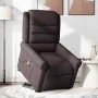 Silla de masaje reclinable de pie de tela marrón oscuro by , Armchairs - Ref: Foro24-3303329, Price: 299,38 €, Discount: %