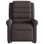 Silla de masaje reclinable de pie de tela marrón oscuro by , Armchairs - Ref: Foro24-3303329, Price: 299,38 €, Discount: %