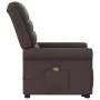 Silla de masaje reclinable de pie de tela marrón oscuro by , Armchairs - Ref: Foro24-3303329, Price: 299,38 €, Discount: %