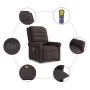 Silla de masaje reclinable de pie de tela marrón oscuro by , Armchairs - Ref: Foro24-3303329, Price: 299,38 €, Discount: %