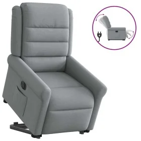 Sillón eléctrico reclinable elevable de tela gris claro by , Armchairs - Ref: Foro24-3303334, Price: 344,55 €, Discount: %