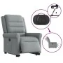 Sillón eléctrico reclinable elevable de tela gris claro de , Sillones - Ref: Foro24-3303334, Precio: 344,55 €, Descuento: %
