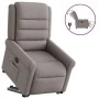 Sillón eléctrico reclinable elevable de tela gris taupe de , Sillones - Ref: Foro24-3303341, Precio: 346,80 €, Descuento: %