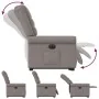Sillón eléctrico reclinable elevable de tela gris taupe de , Sillones - Ref: Foro24-3303341, Precio: 346,80 €, Descuento: %