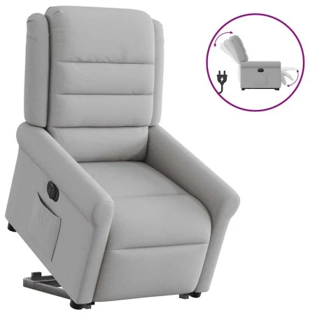 Sillón eléctrico reclinable elevable de tela gris nube von , Sessel - Ref: Foro24-3303343, Preis: 332,24 €, Rabatt: %
