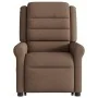 Sillón de masaje eléctrico reclinable elevable tela marrón by , Armchairs - Ref: Foro24-3303348, Price: 331,33 €, Discount: %
