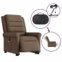 Sillón de masaje eléctrico reclinable elevable tela marrón by , Armchairs - Ref: Foro24-3303348, Price: 331,33 €, Discount: %