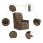 Sillón de masaje eléctrico reclinable elevable tela marrón by , Armchairs - Ref: Foro24-3303348, Price: 331,33 €, Discount: %