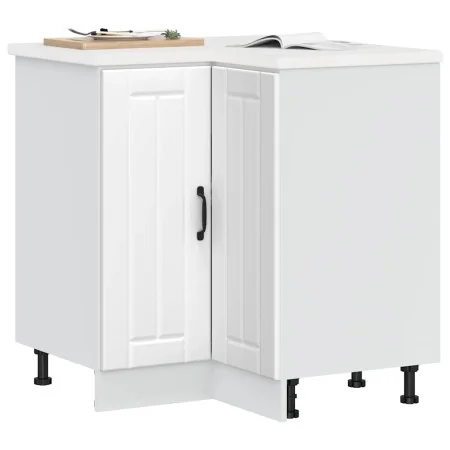 Mueble bajo esquinero de cocina Lucca madera ingeniería blanca de , Armarios de cocina - Ref: Foro24-853747, Precio: 107,31 €...