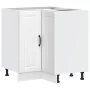Mueble bajo esquinero de cocina Lucca madera ingeniería blanca de , Armarios de cocina - Ref: Foro24-853747, Precio: 107,31 €...