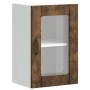 Armario de pared para cocina puerta cristal Lucca roble ahumado de , Armarios de cocina - Ref: Foro24-853772, Precio: 58,96 €...