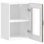 Armario de pared para cocina puerta cristal Lucca roble ahumado de , Armarios de cocina - Ref: Foro24-853772, Precio: 58,96 €...