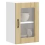 Armario pared cocina puerta de cristal Lucca roble sonoma de , Armarios de cocina - Ref: Foro24-853770, Precio: 56,97 €, Desc...
