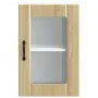 Armario pared cocina puerta de cristal Lucca roble sonoma de , Armarios de cocina - Ref: Foro24-853770, Precio: 56,97 €, Desc...