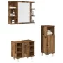Juego de muebles de baño 3 piezas madera ingeniería envejecida von , Badezimmermöbel - Ref: Foro24-3328567, Preis: 189,59 €, ...