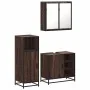 Set de muebles baño 3 pzas madera contrachapada roble marrón von , Badezimmermöbel - Ref: Foro24-3300969, Preis: 211,28 €, Ra...