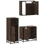 Set de muebles baño 3 pzas madera contrachapada roble marrón von , Badezimmermöbel - Ref: Foro24-3300969, Preis: 211,28 €, Ra...