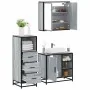 Set de muebles de baño 3 pzas madera contrachapada gris sonoma by , Bathroom furniture - Ref: Foro24-3301028, Price: 244,44 €...