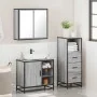 Set de muebles de baño 3 pzas madera contrachapada gris sonoma by , Bathroom furniture - Ref: Foro24-3301028, Price: 244,44 €...