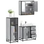 Set de muebles de baño 3 pzas madera contrachapada gris sonoma von , Badezimmermöbel - Ref: Foro24-3300988, Preis: 245,18 €, ...
