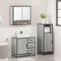 Set de muebles de baño 3 pzas madera contrachapada gris sonoma von , Badezimmermöbel - Ref: Foro24-3300988, Preis: 245,18 €, ...