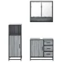 Set de muebles de baño 3 pzas madera contrachapada gris sonoma von , Badezimmermöbel - Ref: Foro24-3300988, Preis: 245,18 €, ...