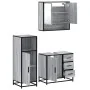 Set de muebles de baño 3 pzas madera contrachapada gris sonoma von , Badezimmermöbel - Ref: Foro24-3300988, Preis: 245,18 €, ...