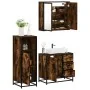 Set de muebles baño 3 pzas madera contrachapada roble ahumado von , Badezimmermöbel - Ref: Foro24-3300957, Preis: 237,05 €, R...