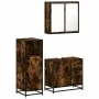 Set de muebles baño 3 pzas madera contrachapada roble ahumado von , Badezimmermöbel - Ref: Foro24-3300957, Preis: 237,05 €, R...