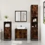 Set de muebles baño 3 pzas madera contrachapada roble ahumado von , Badezimmermöbel - Ref: Foro24-3300957, Preis: 237,05 €, R...