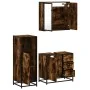 Set de muebles baño 3 pzas madera contrachapada roble ahumado von , Badezimmermöbel - Ref: Foro24-3300957, Preis: 237,05 €, R...