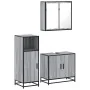 Set de muebles de baño 3 pzas madera contrachapada gris sonoma de , Muebles de baño - Ref: Foro24-3300948, Precio: 213,27 €, ...