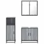 Set de muebles de baño 3 pzas madera contrachapada gris sonoma de , Muebles de baño - Ref: Foro24-3300948, Precio: 213,27 €, ...