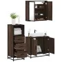 Set de muebles baño 3 pzas madera contrachapada roble marrón by , Bathroom furniture - Ref: Foro24-3301009, Price: 210,07 €, ...