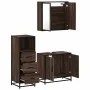 Set de muebles baño 3 pzas madera contrachapada roble marrón by , Bathroom furniture - Ref: Foro24-3301009, Price: 210,07 €, ...