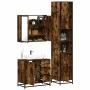 Set de muebles baño 3 pzas madera contrachapada roble ahumado de , Muebles de baño - Ref: Foro24-3301077, Precio: 304,16 €, D...