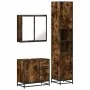 Set de muebles baño 3 pzas madera contrachapada roble ahumado de , Muebles de baño - Ref: Foro24-3301077, Precio: 304,16 €, D...