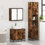 Set de muebles baño 3 pzas madera contrachapada roble ahumado de , Muebles de baño - Ref: Foro24-3301077, Precio: 304,16 €, D...