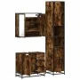 Set de muebles baño 3 pzas madera contrachapada roble ahumado de , Muebles de baño - Ref: Foro24-3301077, Precio: 304,16 €, D...