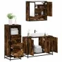 Set de muebles baño 3 pzas madera contrachapada roble ahumado de , Muebles de baño - Ref: Foro24-3301042, Precio: 241,44 €, D...