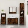 Set de muebles baño 3 pzas madera contrachapada roble ahumado de , Muebles de baño - Ref: Foro24-3301042, Precio: 241,44 €, D...