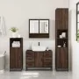 Set de muebles baño 4 pzas madera contrachapada roble marrón von , Badezimmermöbel - Ref: Foro24-3301234, Preis: 432,72 €, Ra...