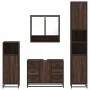 Set de muebles baño 4 pzas madera contrachapada roble marrón von , Badezimmermöbel - Ref: Foro24-3301234, Preis: 432,72 €, Ra...