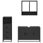 Juego de muebles de baño 3 pzas madera contrachapada negro by , Bathroom furniture - Ref: Foro24-3301040, Price: 253,83 €, Di...