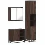 Set de muebles baño 3 pzas madera contrachapada roble marrón by , Bathroom furniture - Ref: Foro24-3301089, Price: 262,58 €, ...