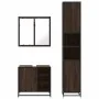 Set de muebles baño 3 pzas madera contrachapada roble marrón by , Bathroom furniture - Ref: Foro24-3301089, Price: 262,58 €, ...