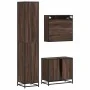Set de muebles baño 3 pzas madera contrachapada roble marrón by , Bathroom furniture - Ref: Foro24-3301089, Price: 262,58 €, ...