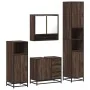 Set de muebles baño 4 pzas madera contrachapada roble marrón von , Badezimmermöbel - Ref: Foro24-3301229, Preis: 409,96 €, Ra...